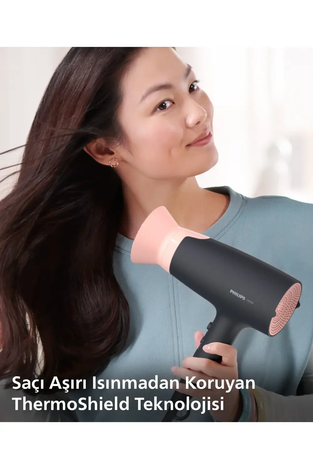 BHD350 Thermoprotect Saç Kurutma Makinesi - 2100W, Gelişmiş İyoni