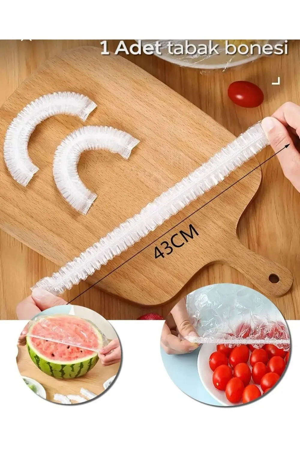 BHR TEM- IVORY KALİTESİ İLE 100 Adet Pratik Tazeliği Koruyan Tenc