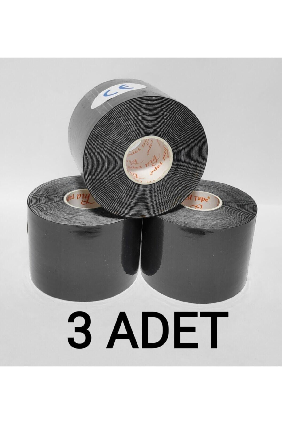 Biatape Bia Tape Kinesio Siyah Sporcu Ağrı Bandı 3 Lü X 5 M 5 Cm