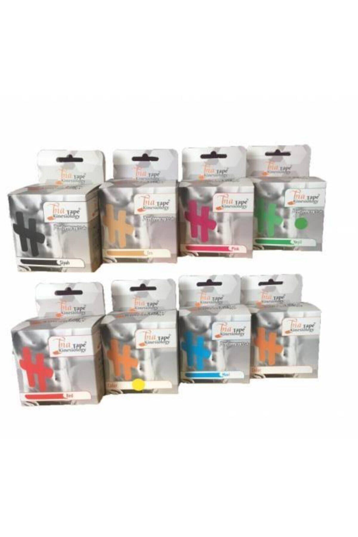 Bia Tape Kinesio 5 Cm X 5 M - Siyah Rengi Sporcu Ağrı Bandı 6'lı 