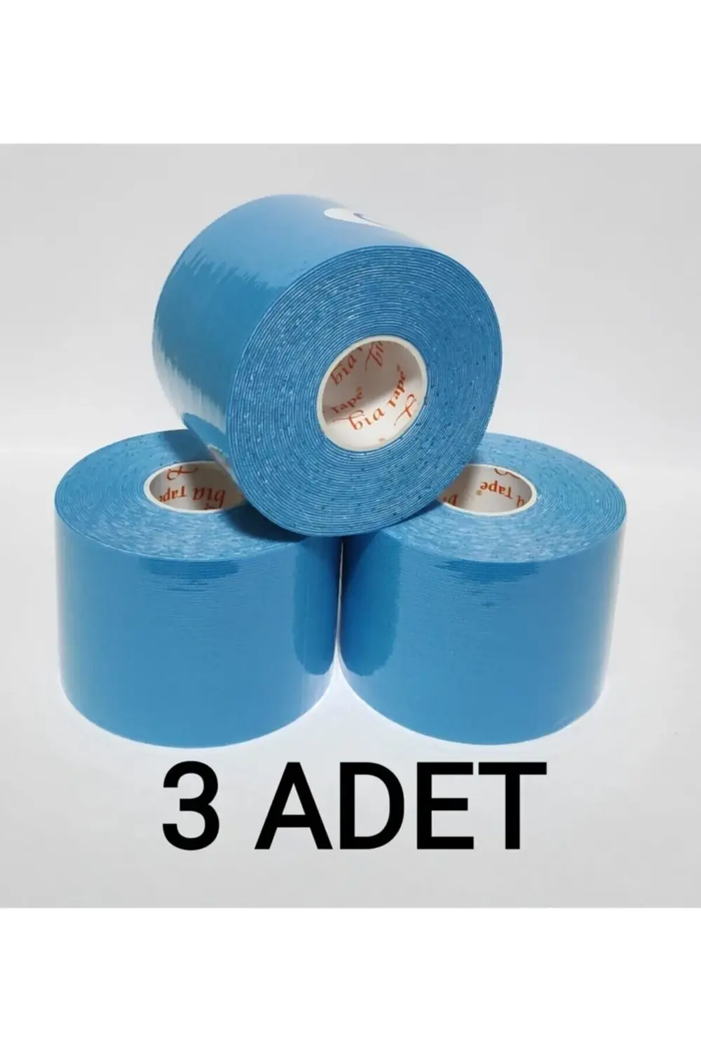 Bia Tape Kinesio 5 Cm X 5 M - Açık Mavi Rengi Sporcu Ağrı Bandı 3