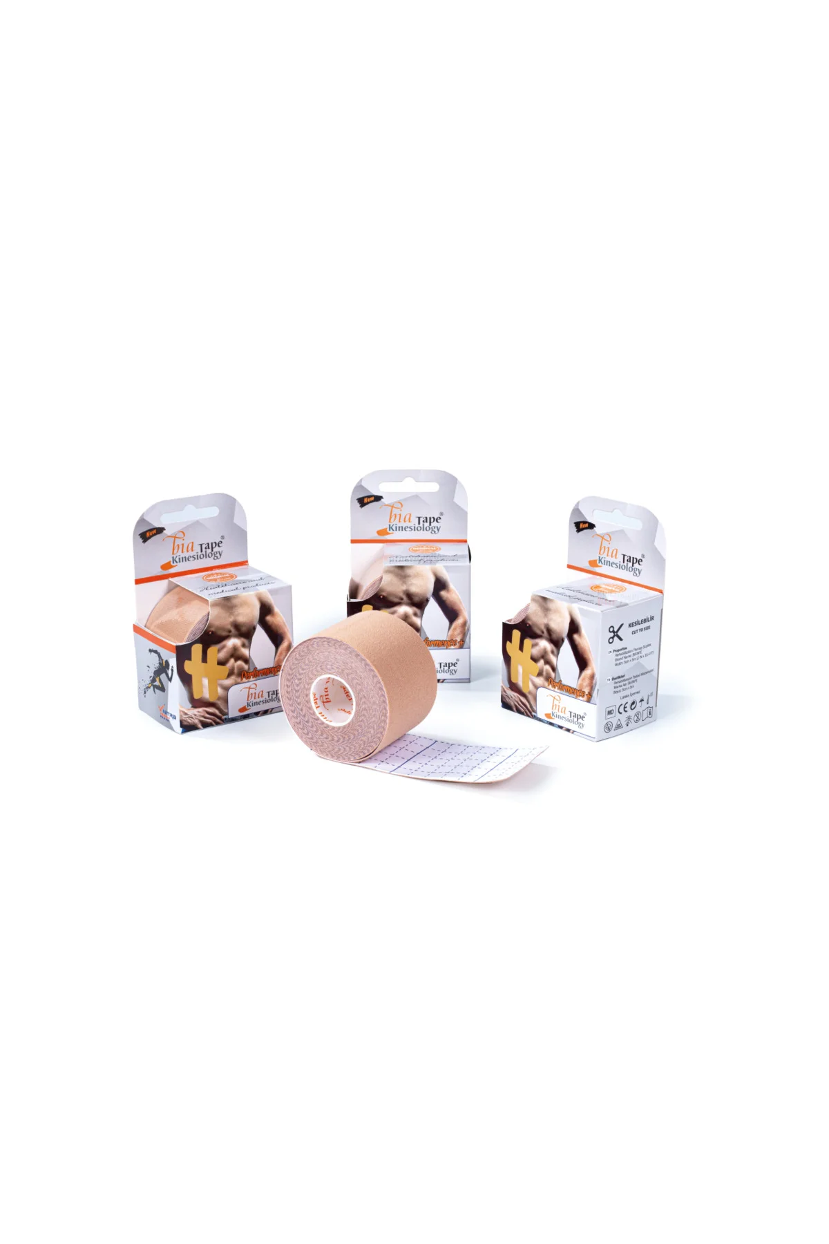 Bia Tape Kinesio Kinesiology 5cmx5m Ten Rengi Ağrı Sporcu Bandı Bia Tape Kinesio Kinesiology 5cmx5m Ten Rengi Ağrı Sporcu Bandı