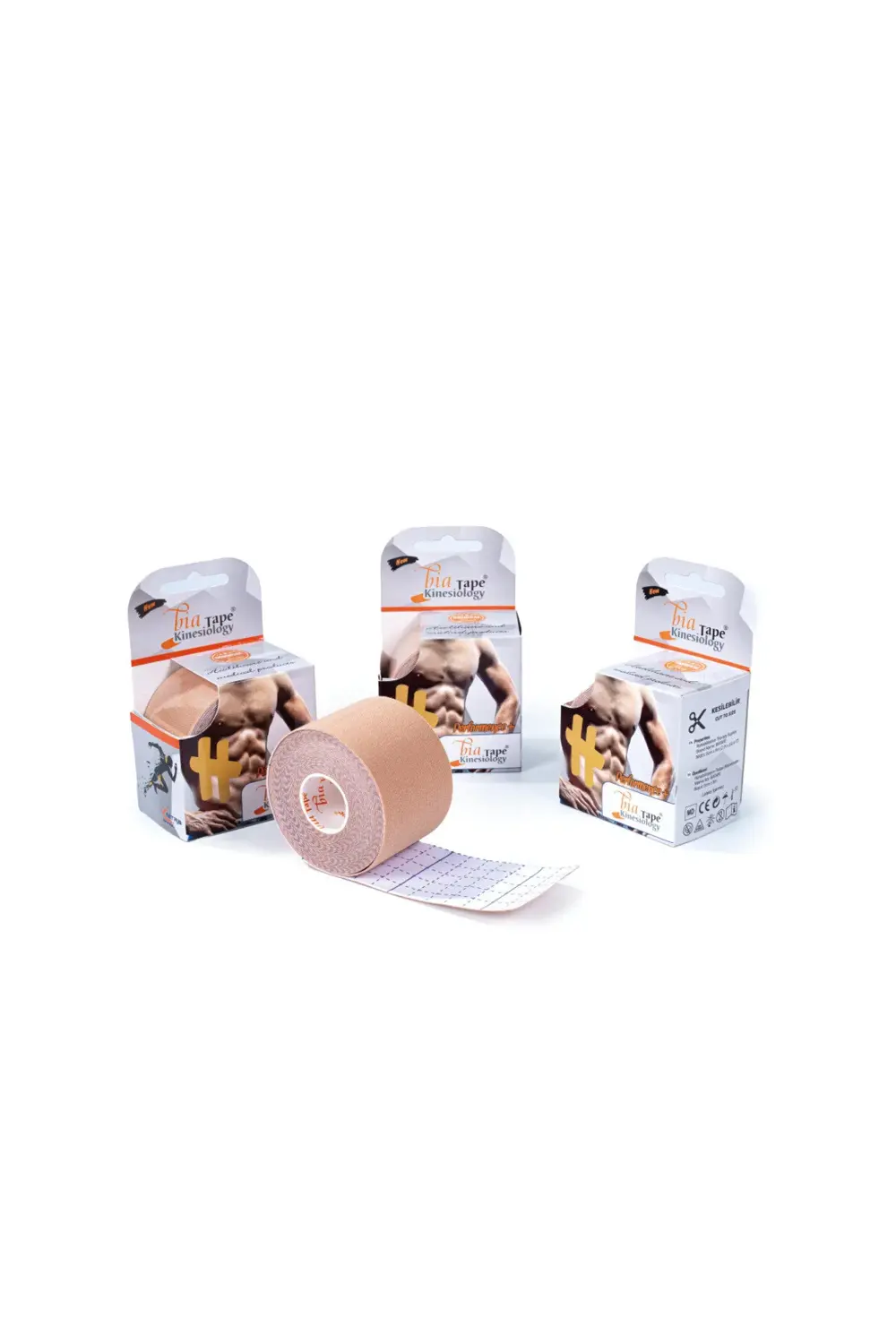 Bia Tape Kinesio Kinesiology 5cmx5m Ten Rengi Ağrı Sporcu Bandı