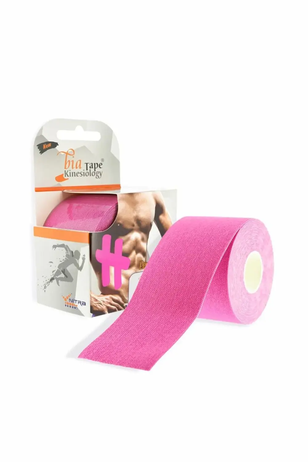 Bia Tape Kinesiology Ağrı Bandı 5cm 5 mt Pembe