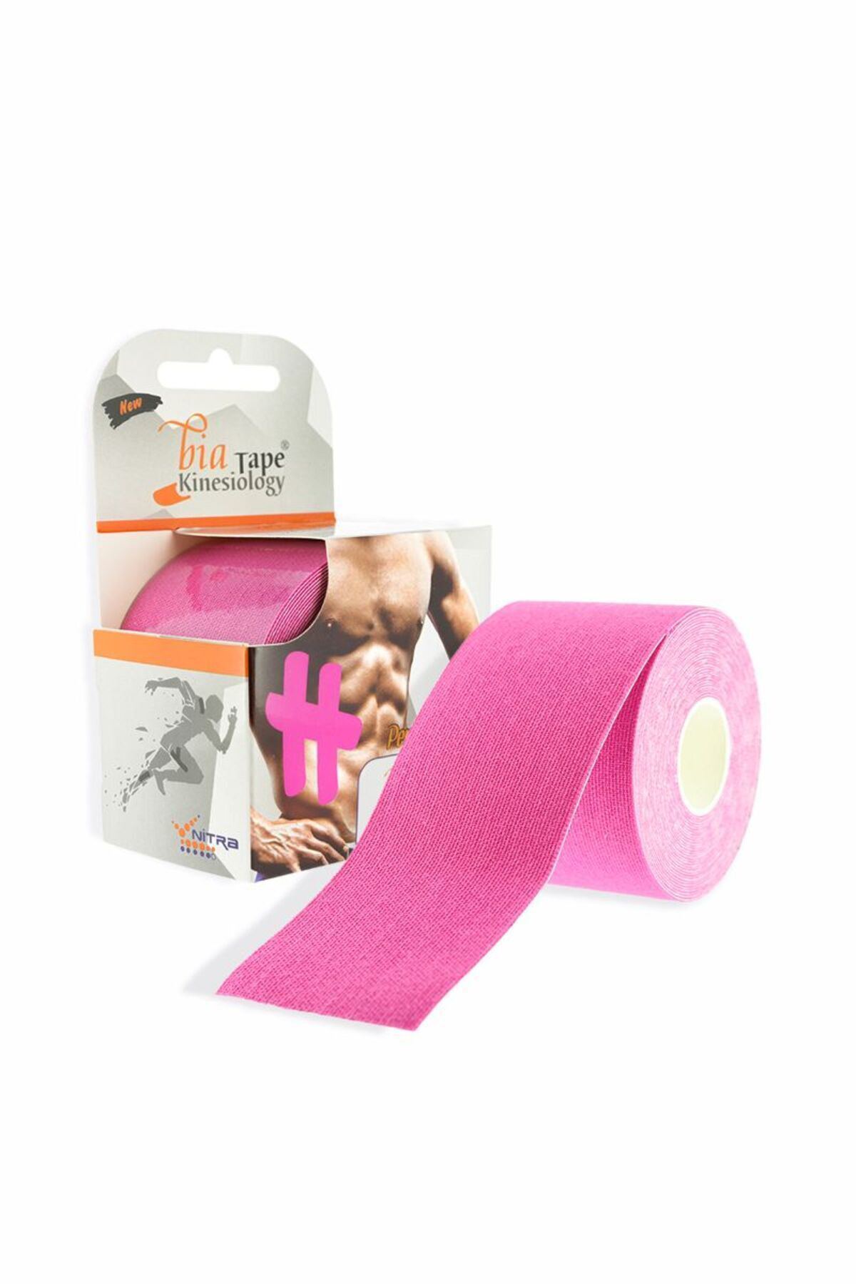 Bia Tape Kinesiology Ağrı Bandı 5cm 5 mt Pembe