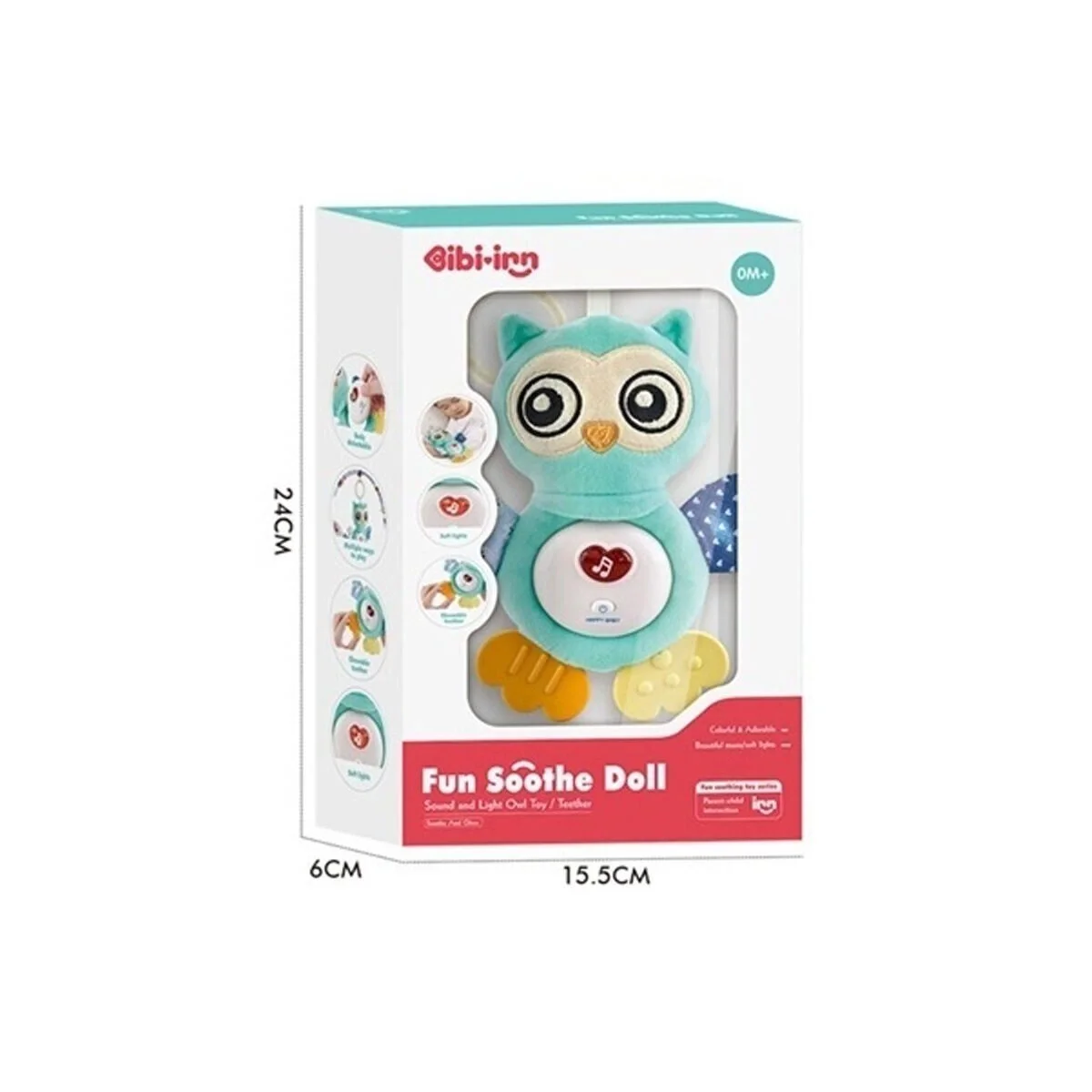 BIB6008 -Vardem Işıklı Ve Sesli Bebek Baykuşu