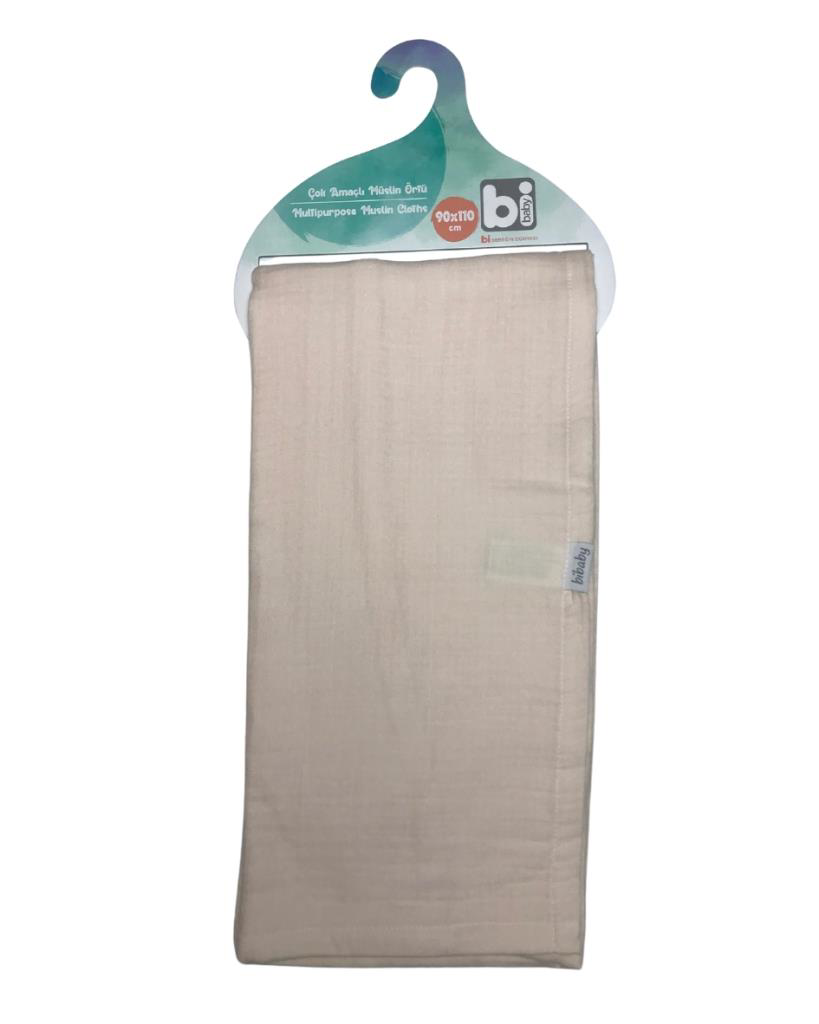 Bibaby 4 Katlı Müslin 90x110 Battaniye 64700 Somon Bibaby 4 Katlı Müslin 90x110 Battaniye 64700 Somon