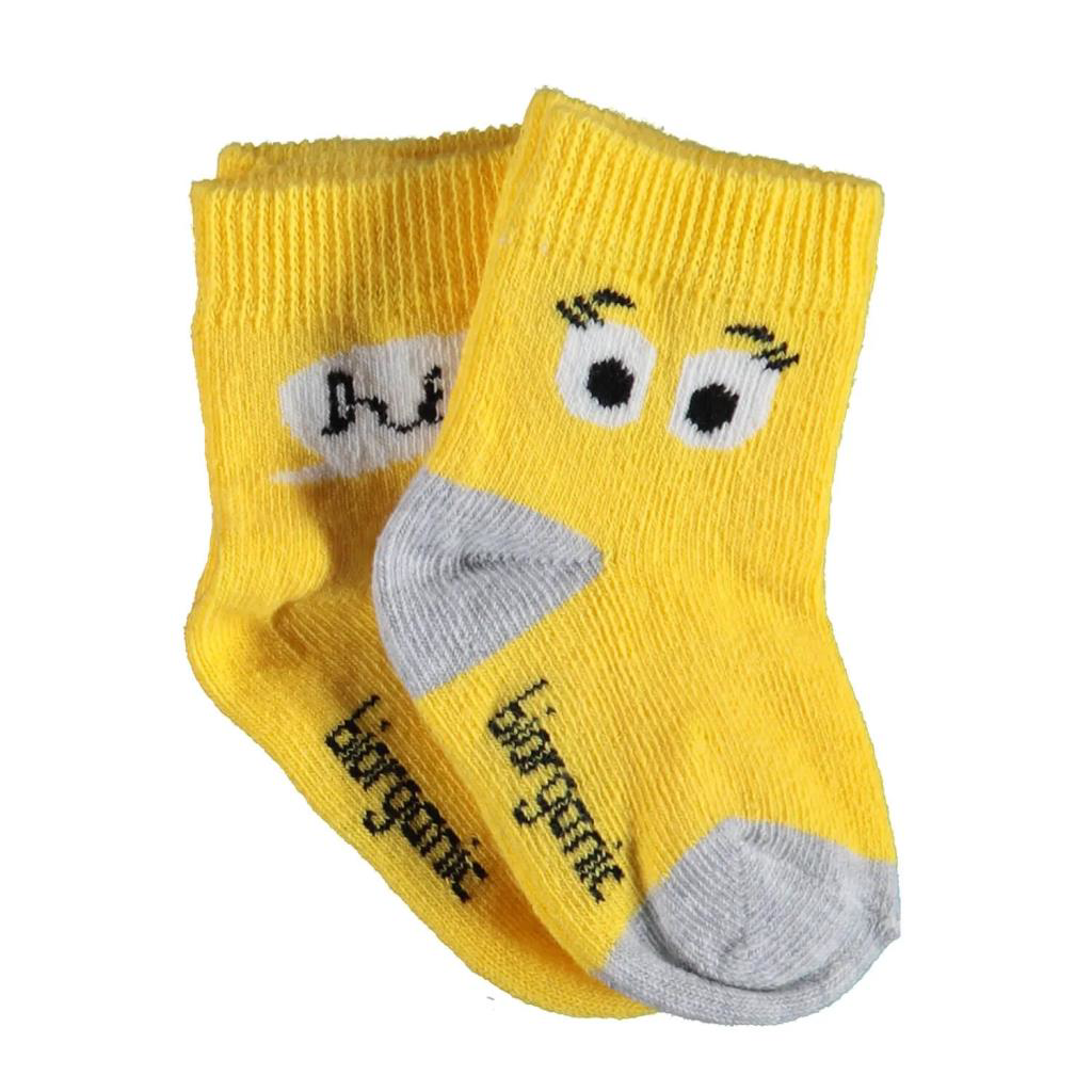 Bibaby Biorganic Hi Kız 2'Li Çorap 68403 Sarı Bibaby Biorganic Hi Kız 2'Li Çorap 68403 Sarı