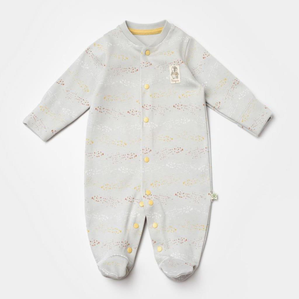 Bibaby Biorganic Penguin Yenidoğan Tulum 60776 Ekru Gri Bibaby Biorganic Penguin Yenidoğan Tulum 60776 Ekru Gri
