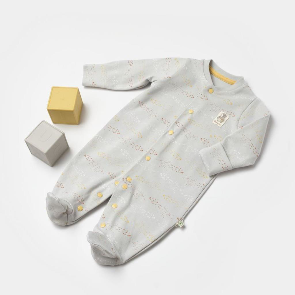 Bibaby Biorganic Penguin Yenidoğan Tulum 60776 Ekru Gri Bibaby Biorganic Penguin Yenidoğan Tulum 60776 Ekru Gri