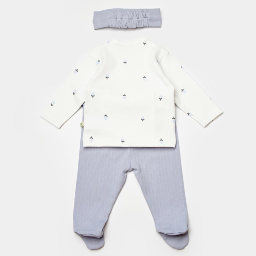 Bibaby Biorganic Love Floral 3 Parça Zıbın Seti 73346 Ekru Lila Bibaby Biorganic Love Floral 3 Parça Zıbın Seti 73346 Ekru Lila