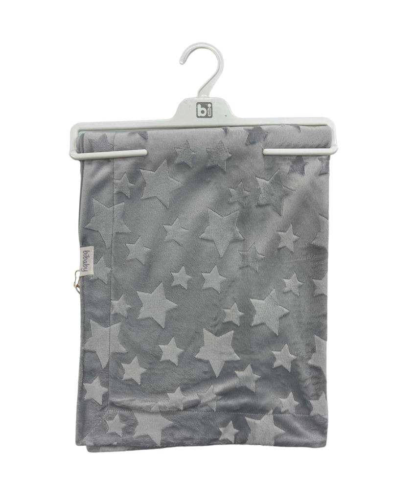 Bibaby Jacquard Star 82x90 Battaniye 64726 Grey Bibaby Jacquard Star 82x90 Battaniye 64726 Grey