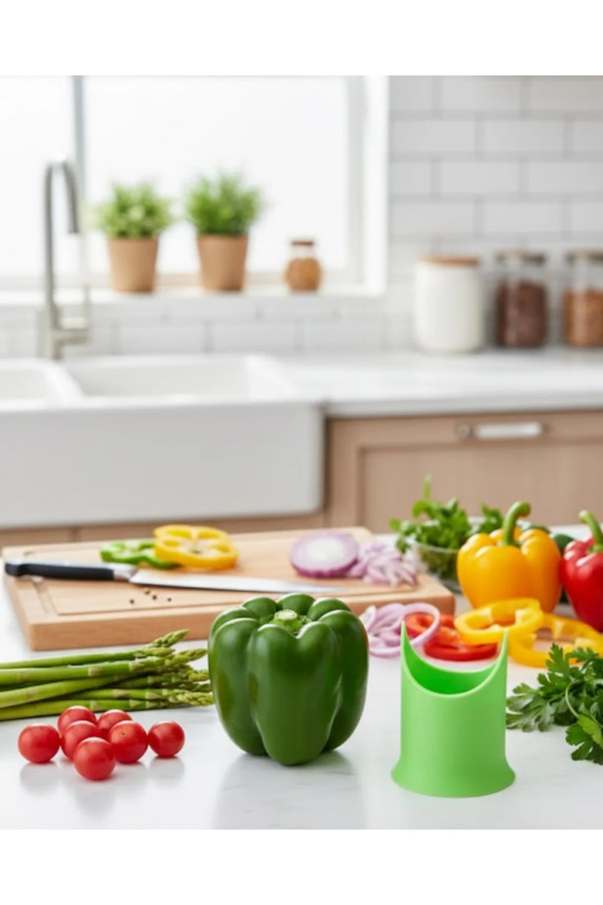 Biber ve Kabak İç Temizleyici Pratik Çekirdek Çıkarıcı Aparat - L