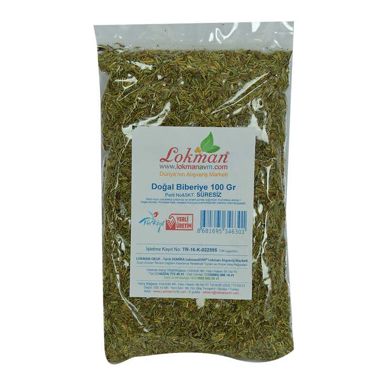Biberiye Doğal 100 Gr Paket – Taze ve Saf Baharat