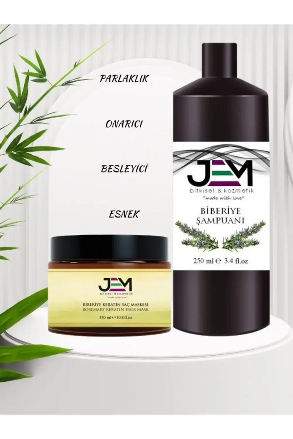 Biberiye Keratin Güçlendirici Saç Maskesi Ve Biberiye Şampuanı