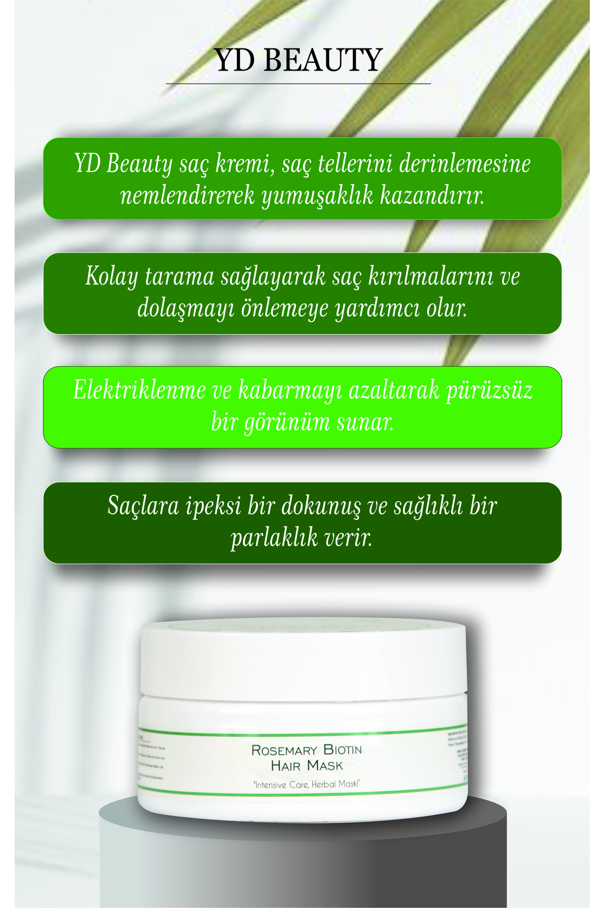 Biberiye Özlü Saç Maskesi 300 ml – Biotin ve Keratin İçerikli, Yo Biberiye Özlü Saç Maskesi 300 ml – Biotin ve Keratin İçerikli, Yo