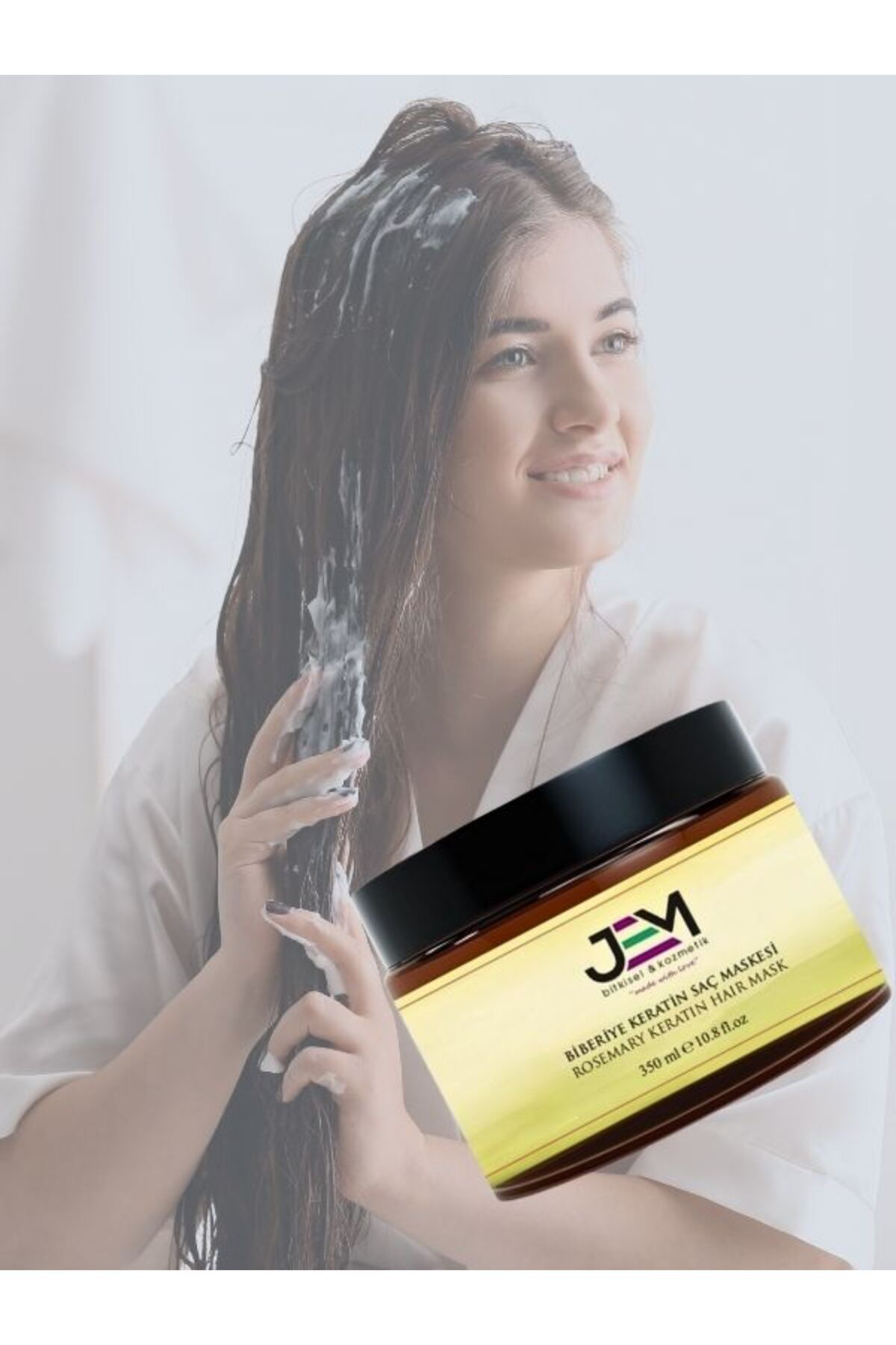 Jem Kozmetik Bitkisel Biberiye Saç Bakim Maskesi Keratin Rosemary Hair Mask