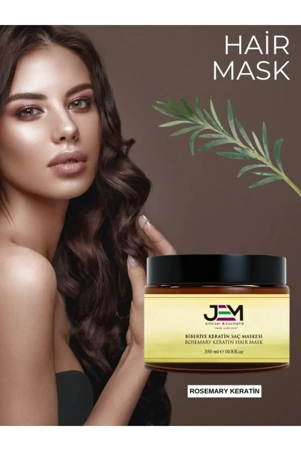 Biberiye Saç Bakım Maskesi Keratin Rosemary Hair Mask