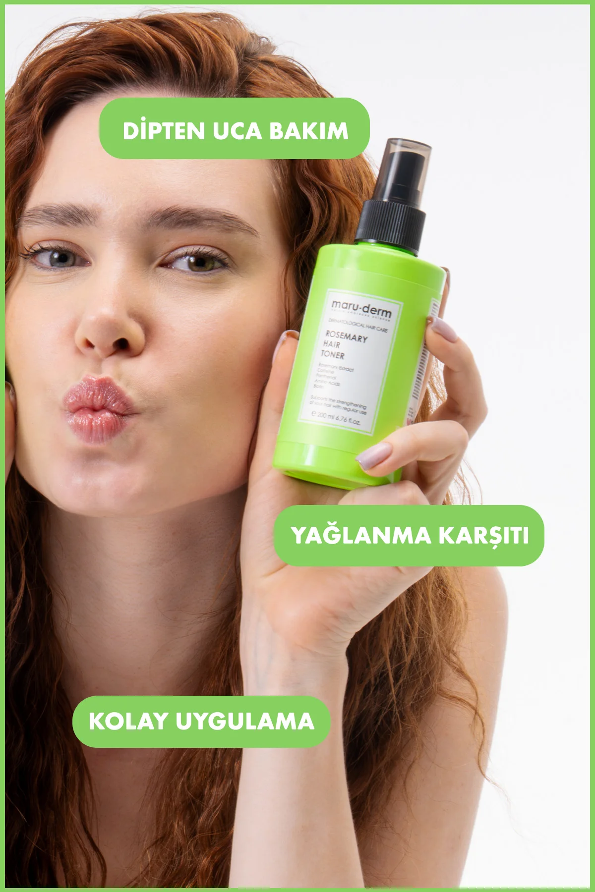 Biberiye Saç Bakım Toniği 200 ML | Tüm Saç Tipleri | Vegan