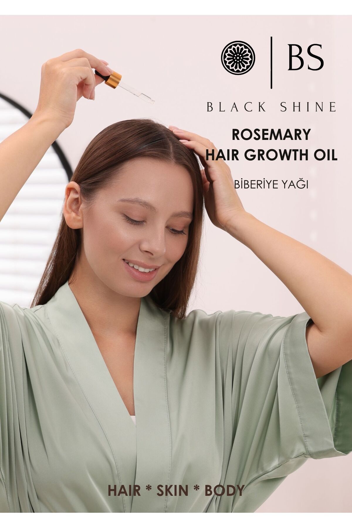 Biberiye Yağı Saç Dökülmesi Ve Yıpranmış Saçlar Için Biotinli Saç Bakım Seti