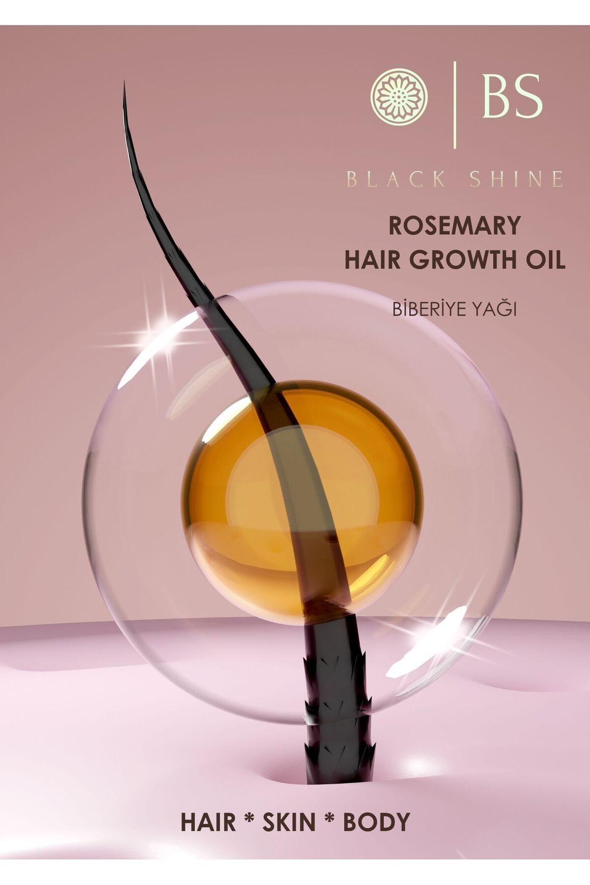 Biberiye Yağı Saç Dökülmesi Ve Yıpranmış Saçlar Için Biotinli Saç Bakım Seti