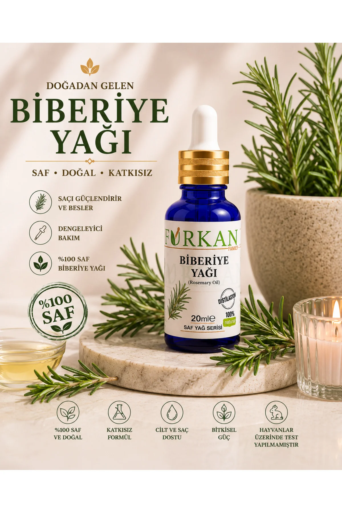 Biberiye Yağı (Uçucu) 20ml