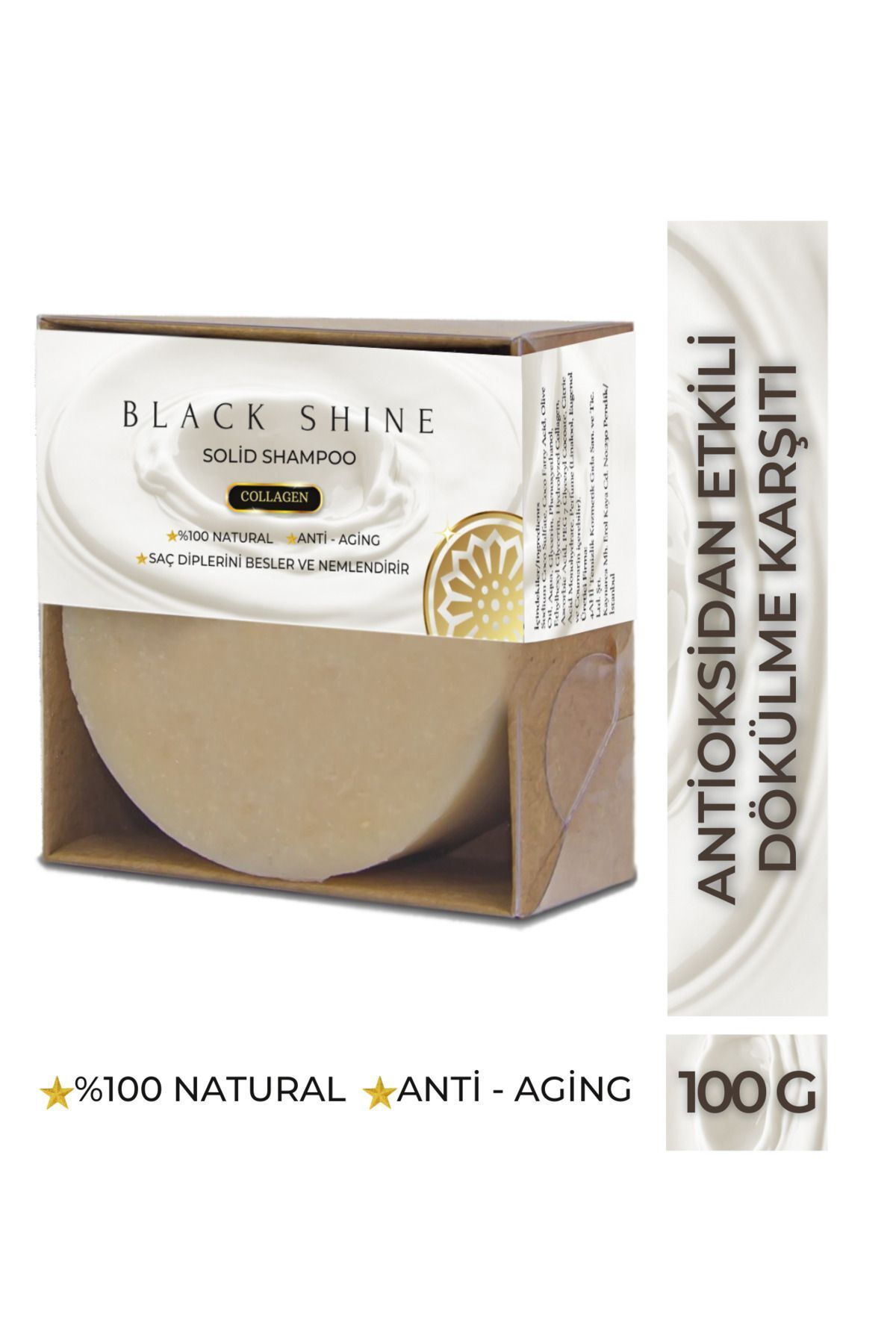 Black Shine Bs Biberiye Yaği Ve Canlandirici Kolajenli Kati Şampuan Saç Dökülmesi Ve Yipranmiş Saçlar İçin
