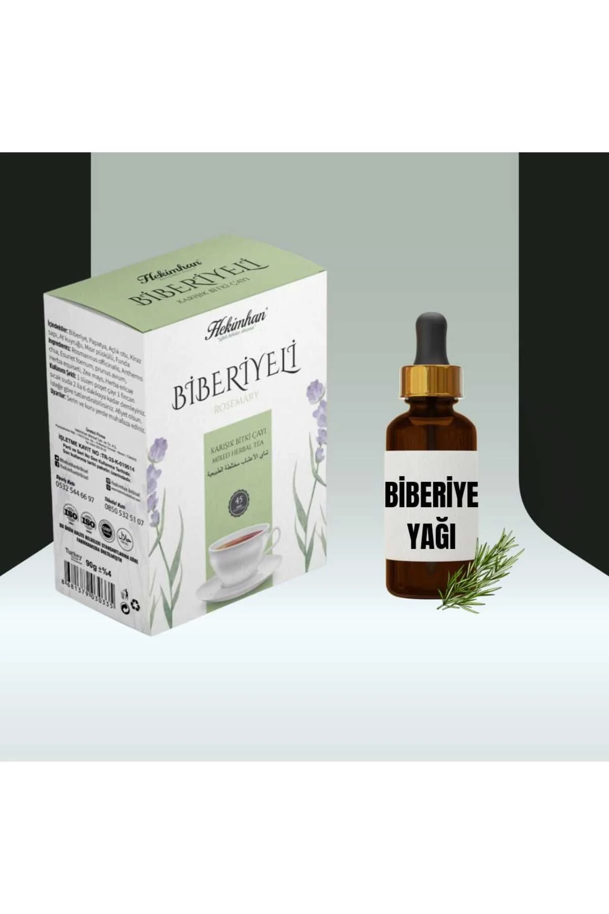 Biberiyeli Çay 40'lı + Biberiye yağı 20 ml