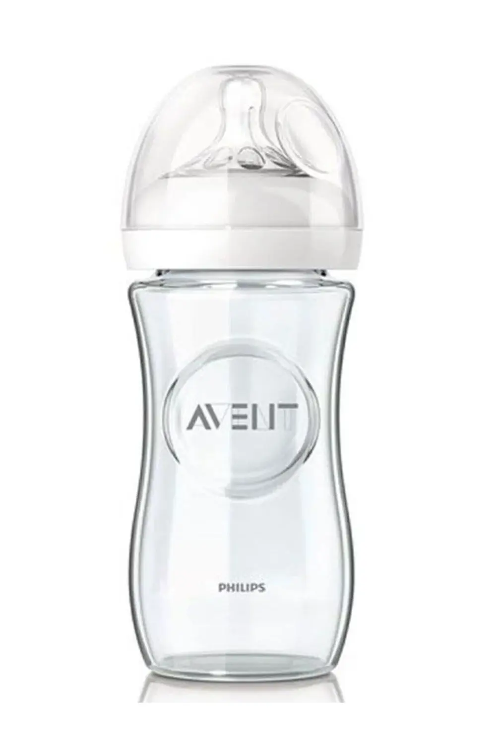 Biberon Cam Natural Emzik 240ml | 1 Ay Üzeri, 1 Adet