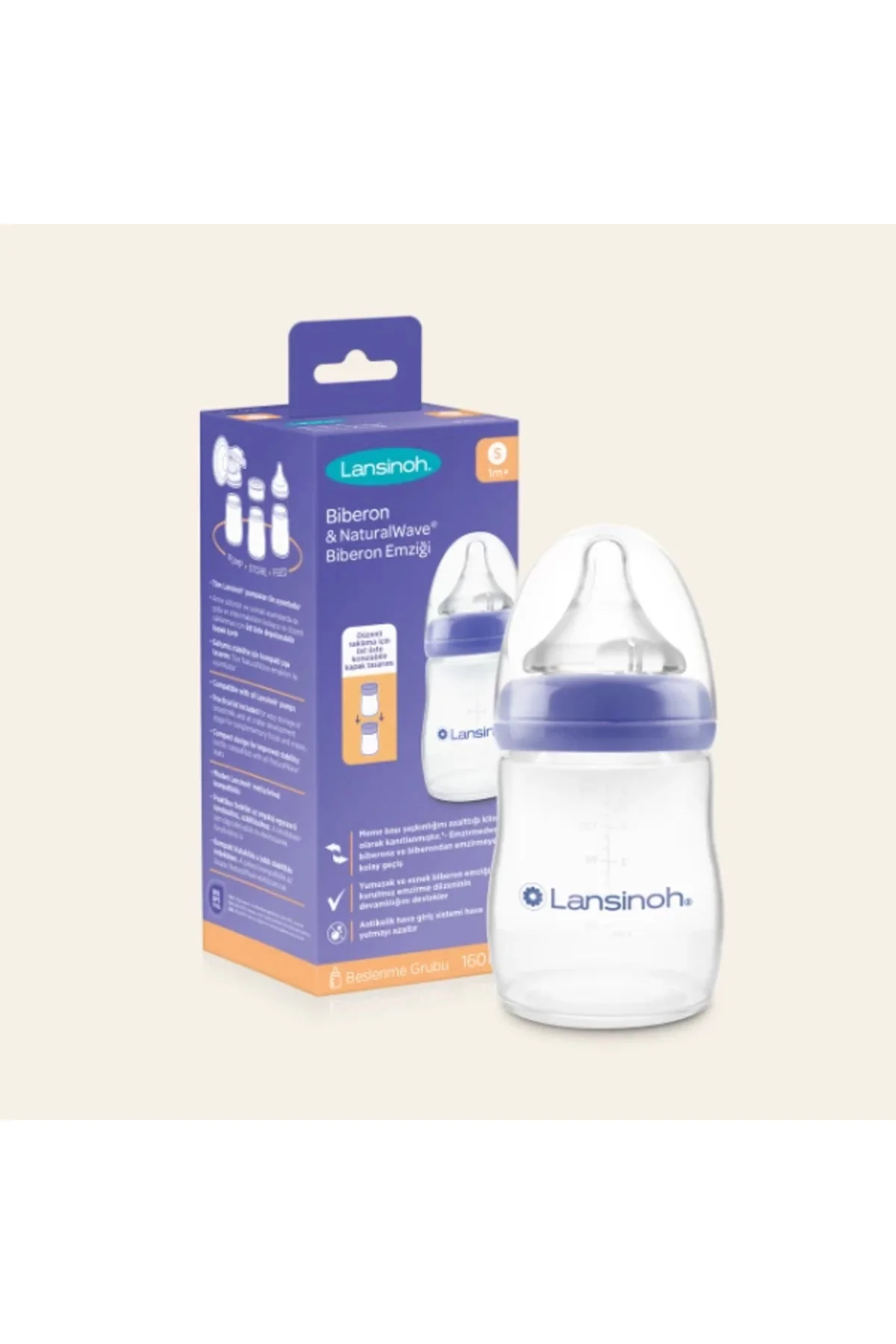Biberon Natural Wawe Biberon Emziği 160 ml