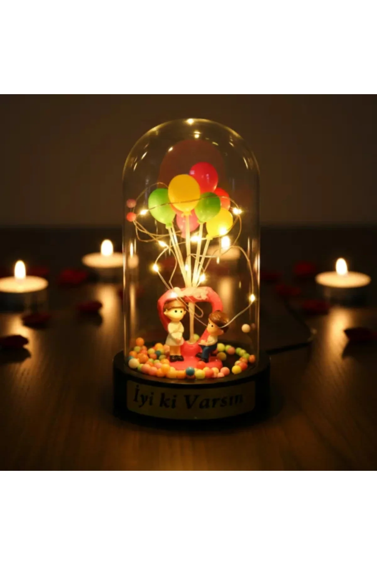 Biblolu Balonlu Ledli Fanus