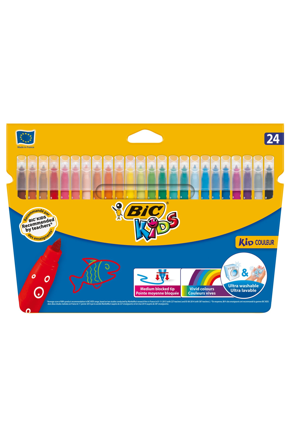 Just Cheap Store Bic Kid Couleur Keçeli Boya Kalemi 24'Lü Kutu