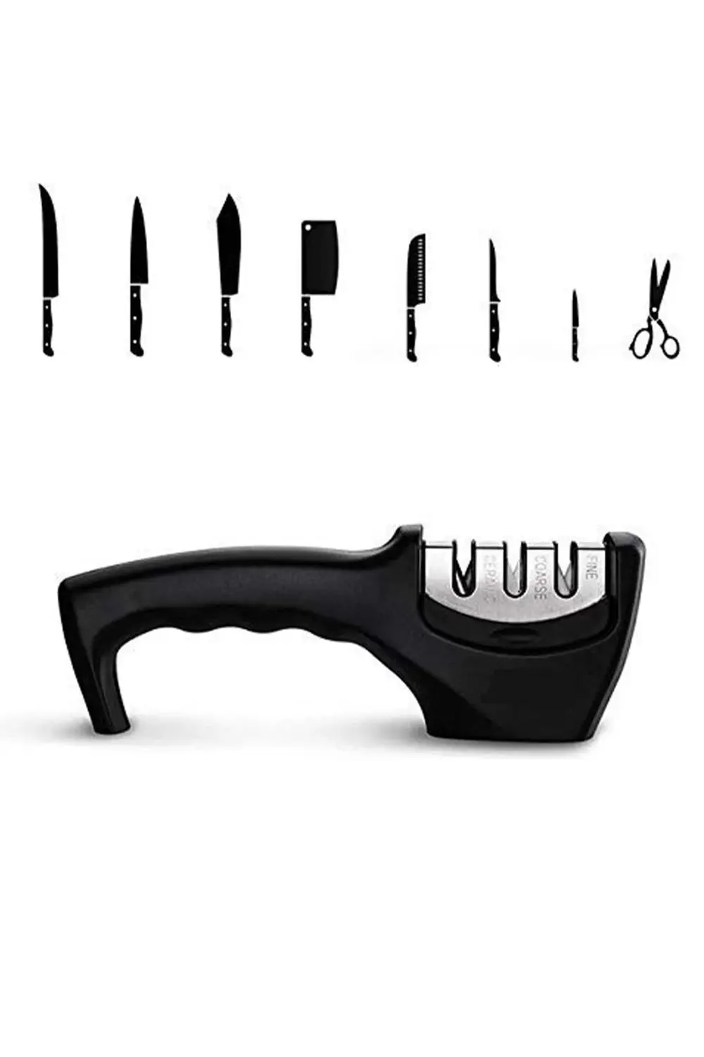 Bıçak Bileme Aleti 3 Açılı Elmas El Bıçakları Biley Aparatı Ergon