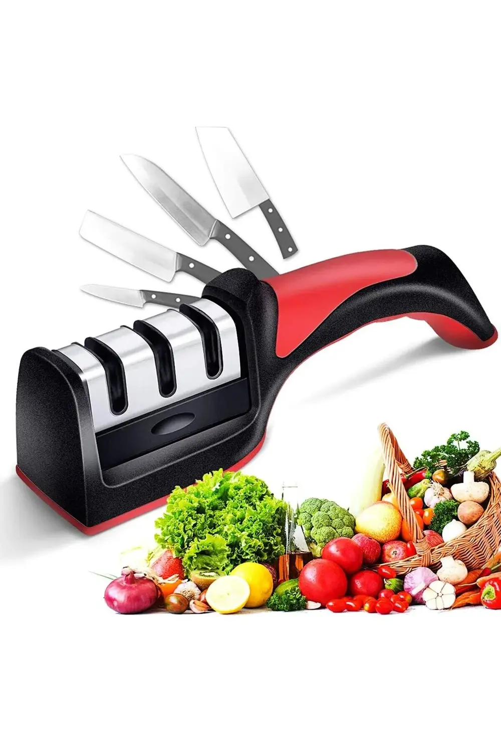 Bıçak Bileme Aleti 3 Açılı Elmas El Bıçakları Biley Aparatı Ergon