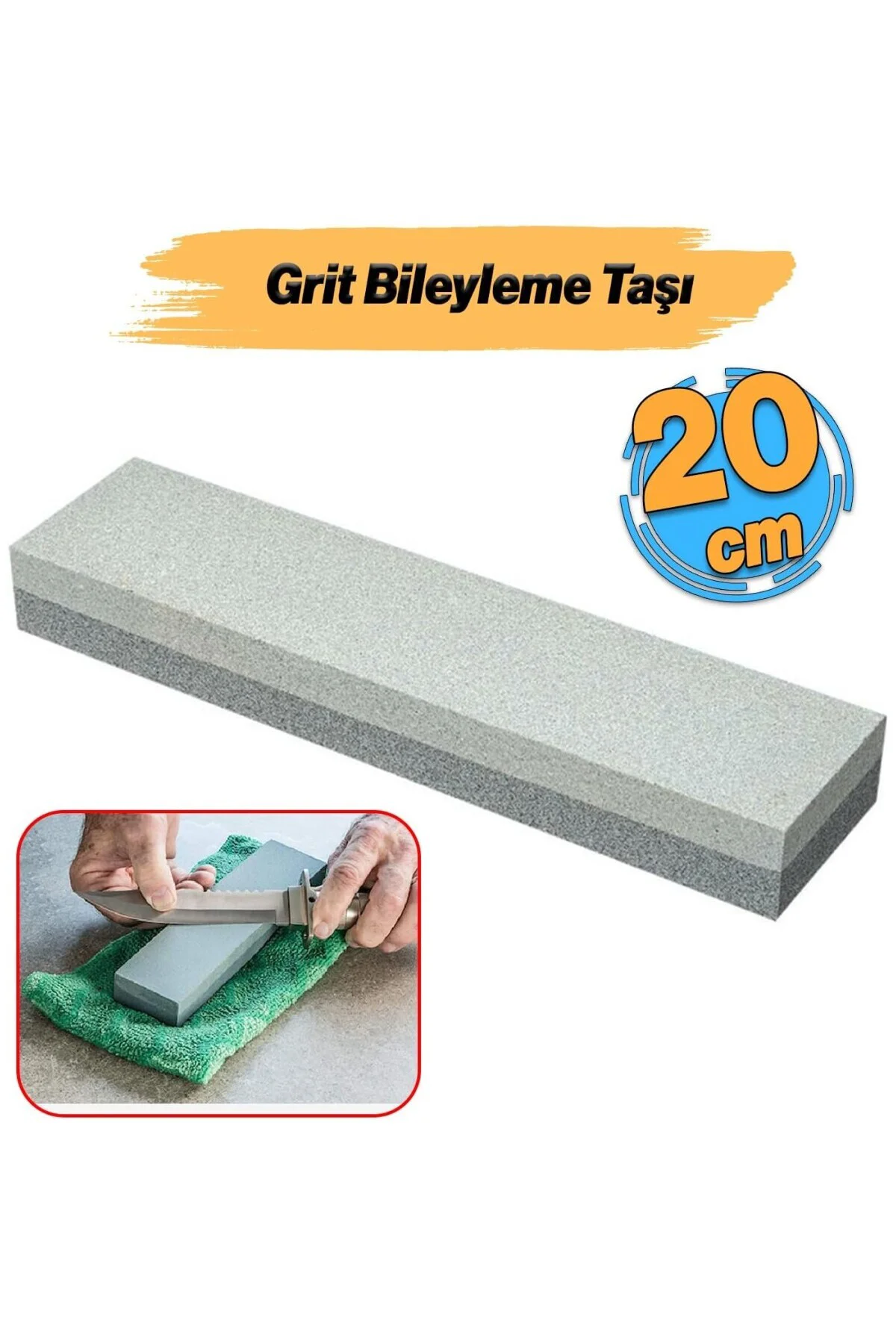 Bıçak Bileme Taşı 200 cm Balta Testere Nacak Satır Keskinleştirme Girit Taş Bileyleme