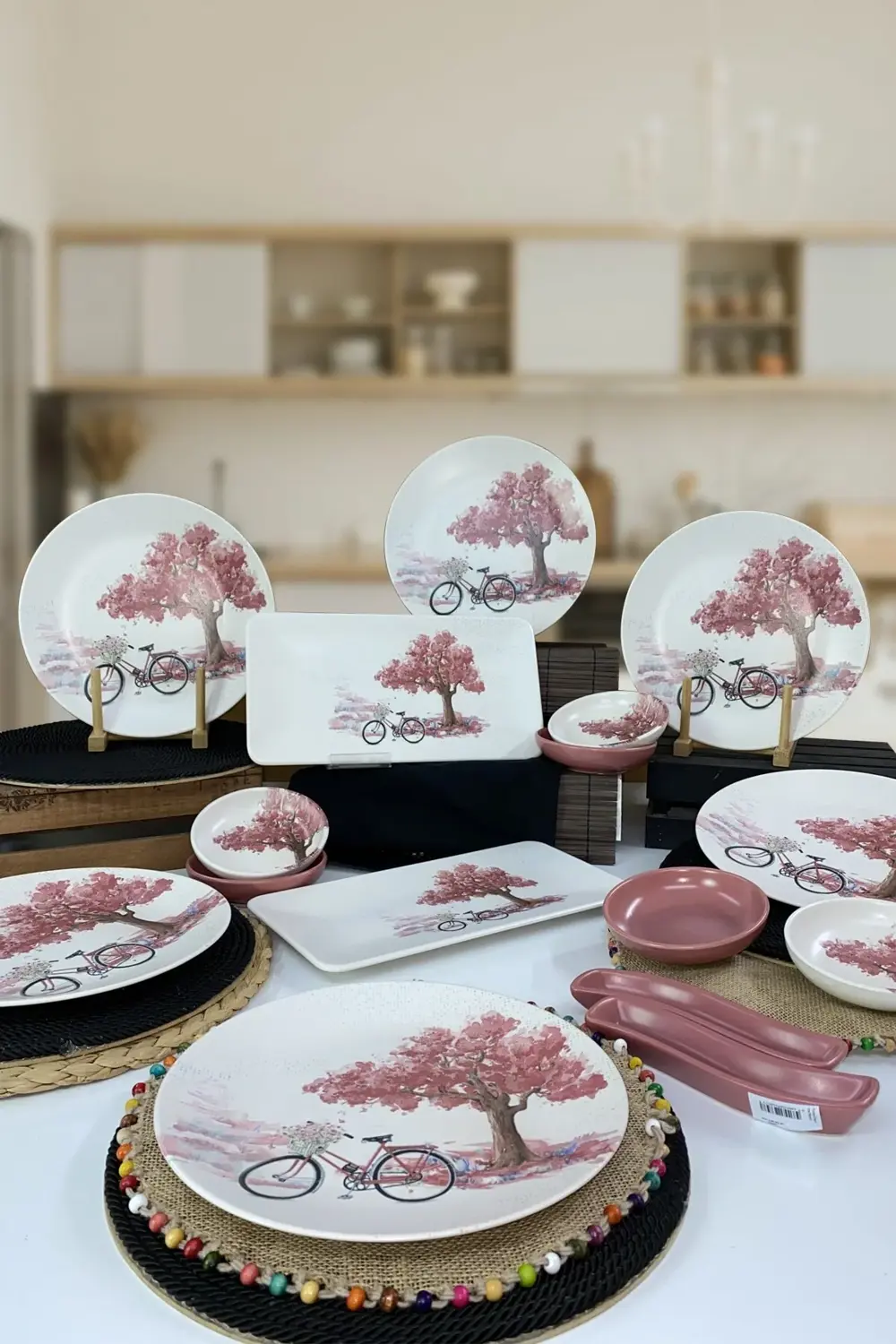 Bicycle 16 Parça 6 Kişilik Kahvaltı Takımı