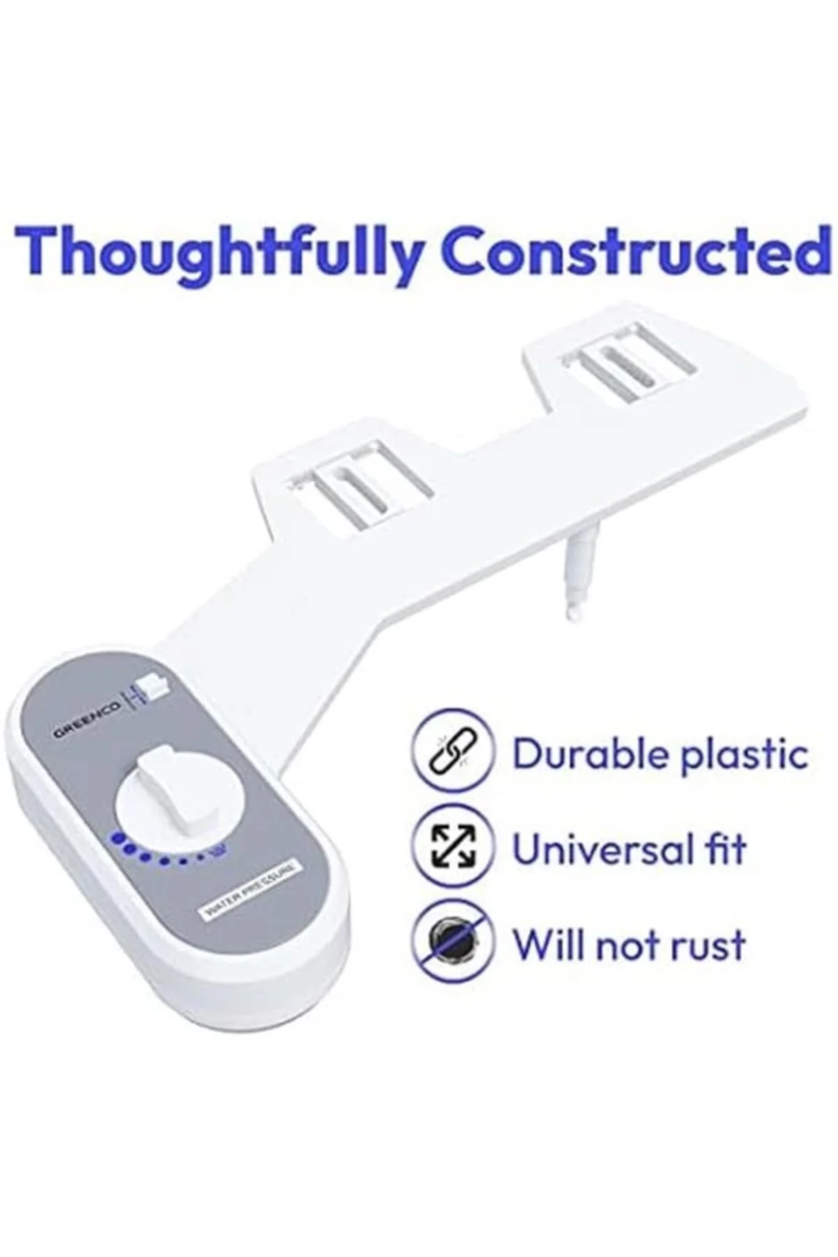 Bidet Fresh su spreyi, elektriksiz, mekanik bide WC oturağı sabit