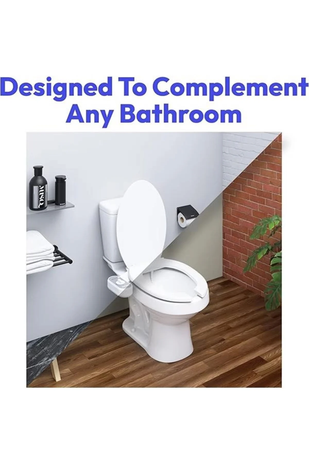 Bidet Fresh su spreyi, elektriksiz, mekanik bide WC oturağı sabit