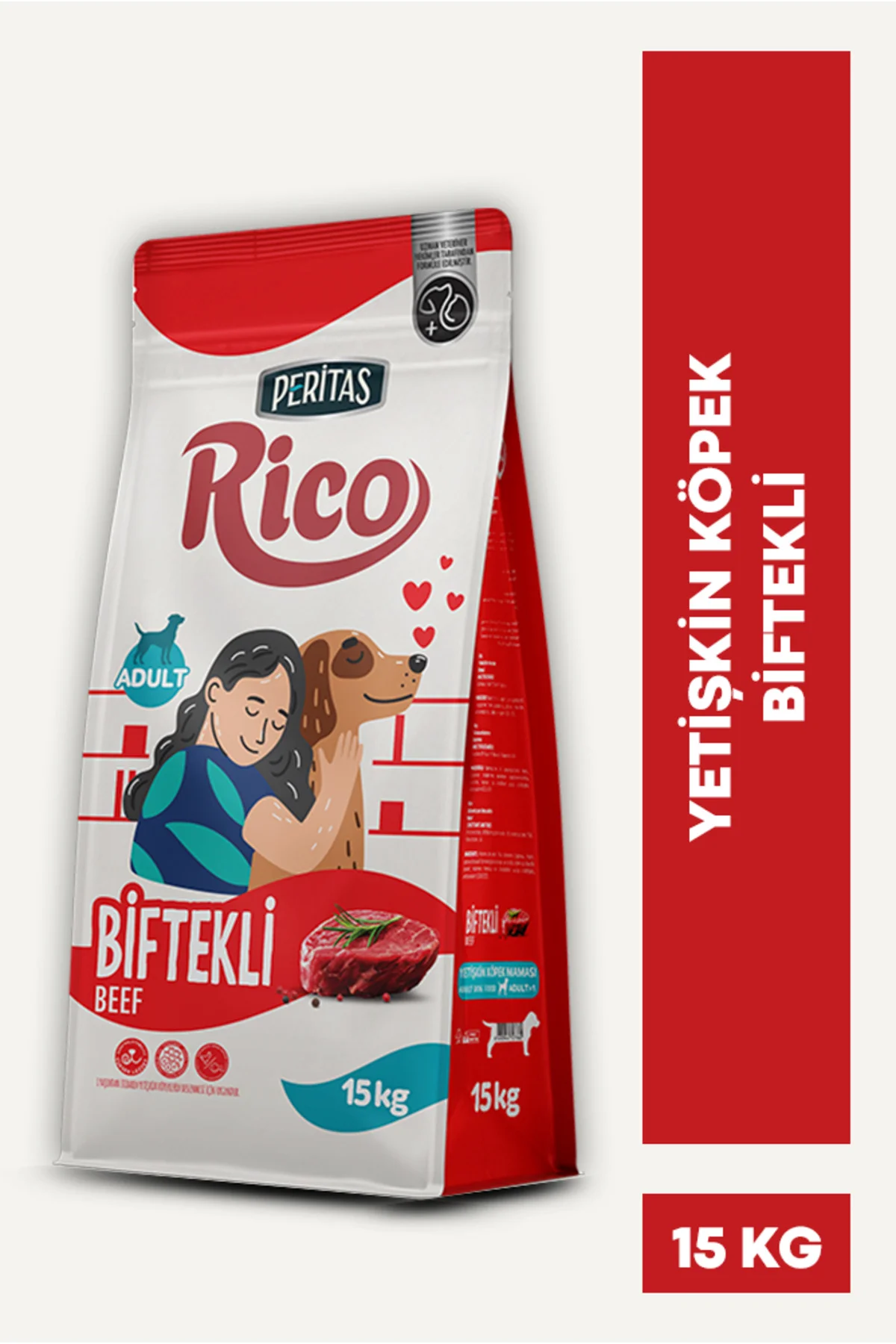 Biftekli Yetişkin Köpek Maması 15 Kg