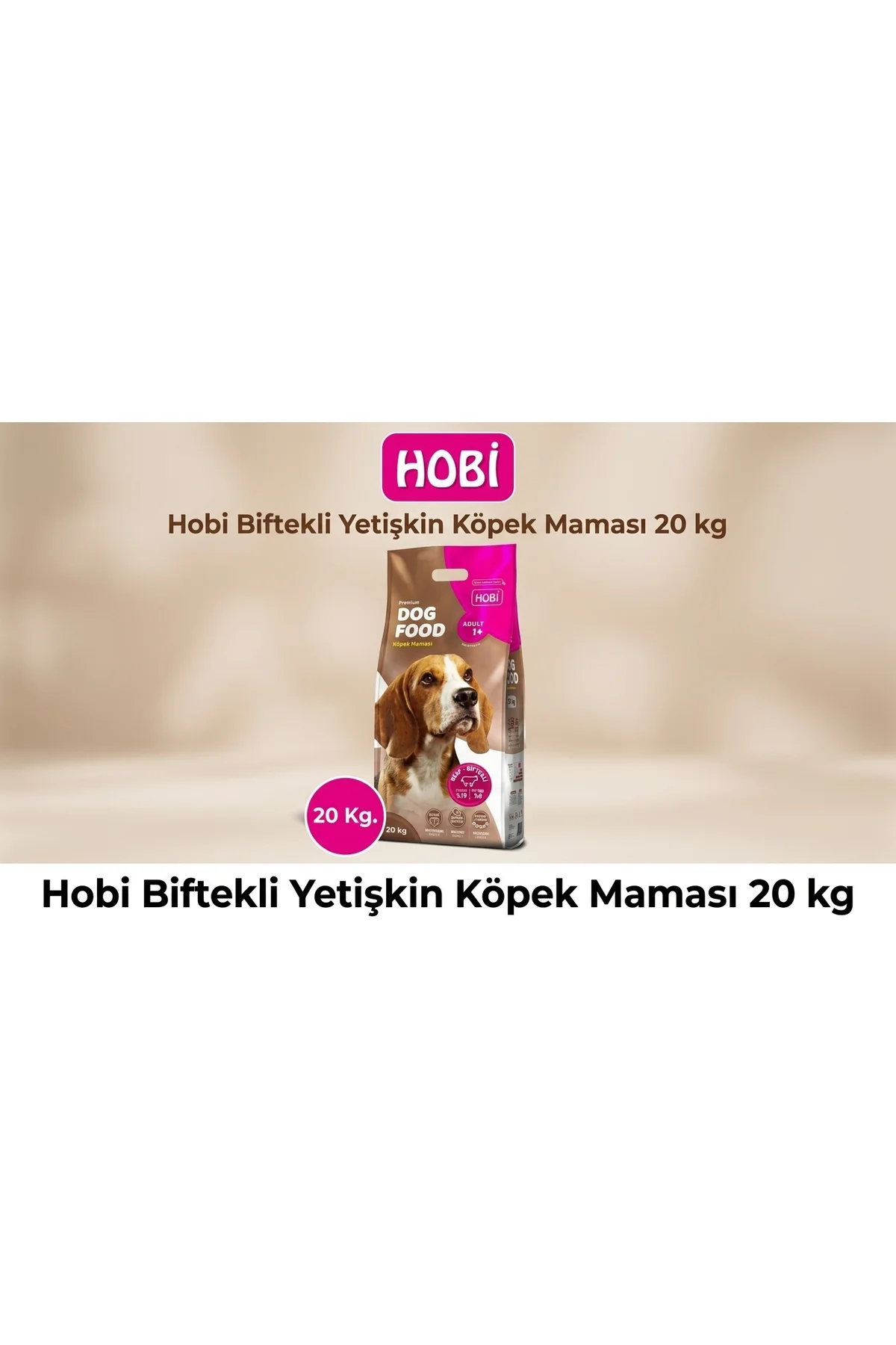 Biftekli Yetişkin Köpek Maması 20 Kg | Tam ve Dengeli Günlük Beslenme Desteği - Görsel 3