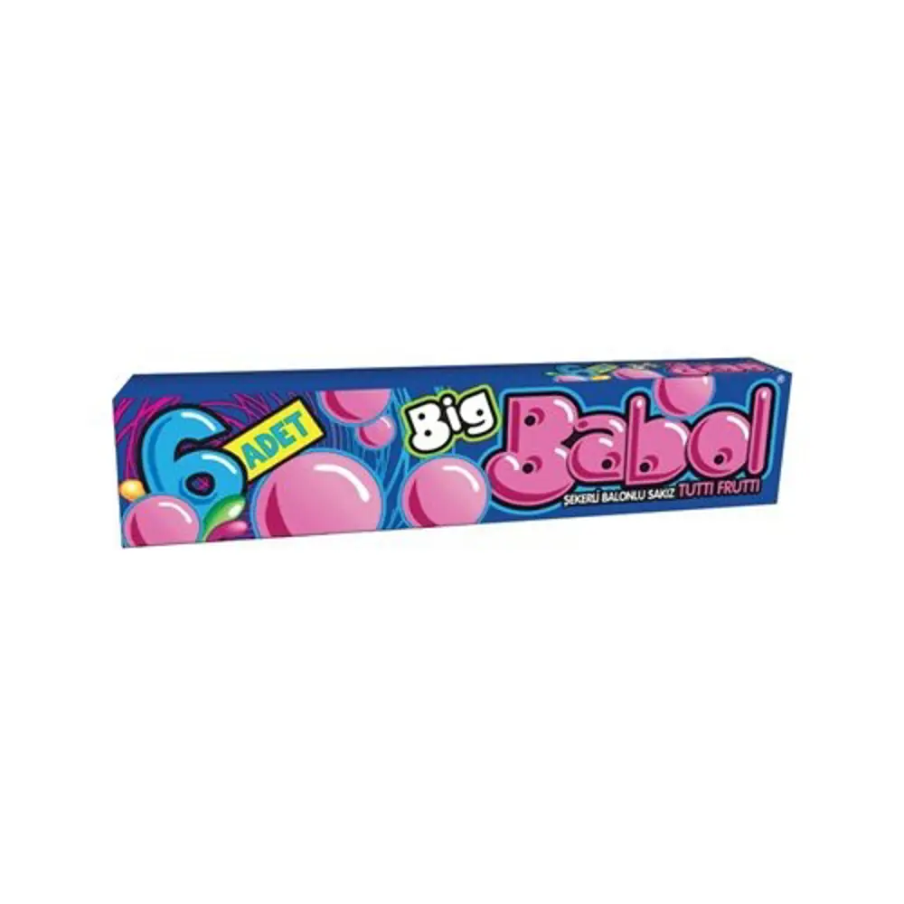 Big Babol Stick Tutti Frutti 18'li x 25 gr