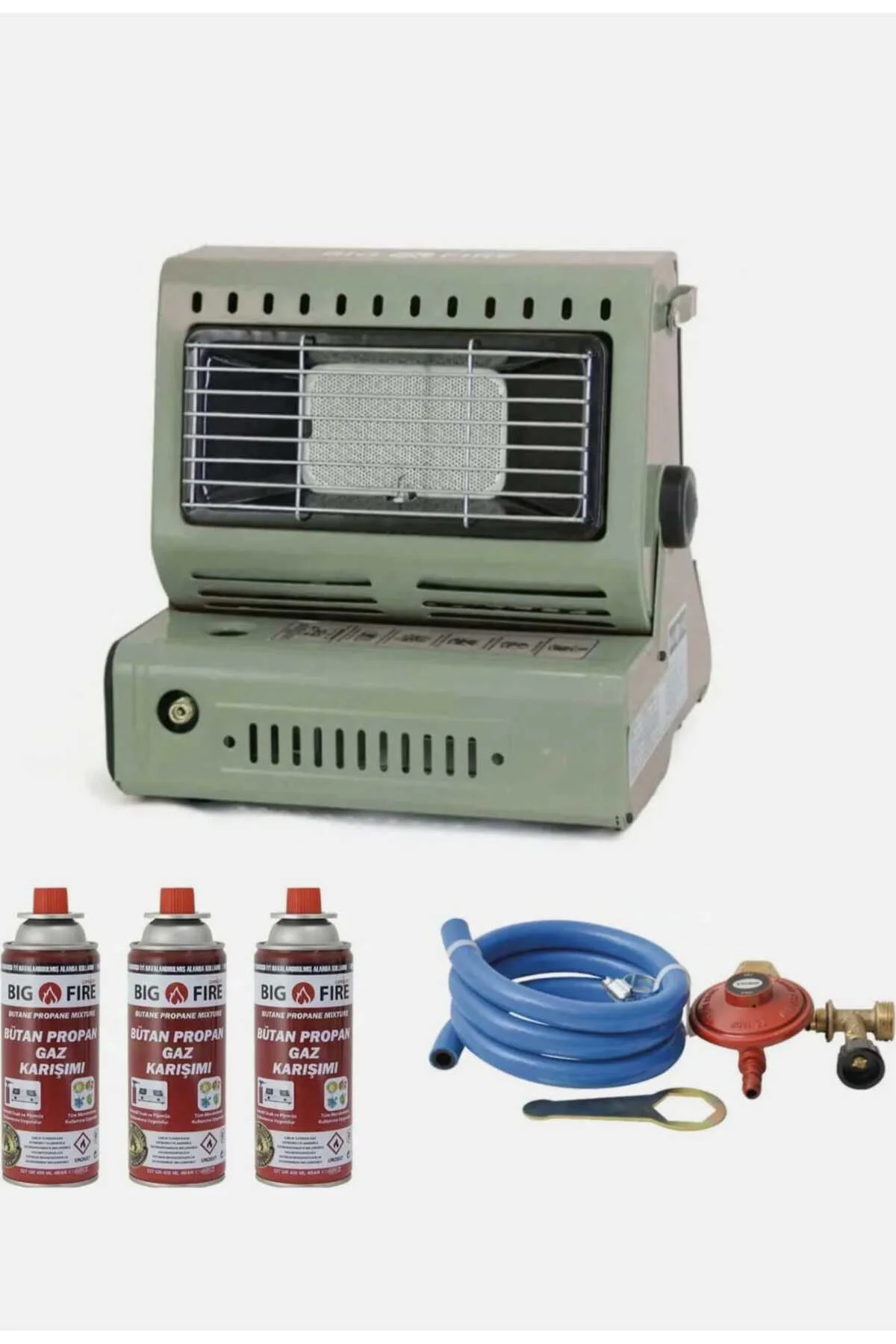 Big Fire Maxi Portatif Kamp Sobası Tüp Baglantılı 3 Ader 227 gr K