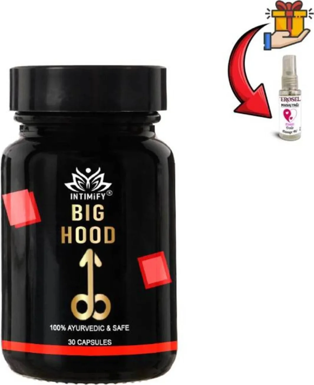 Big Hood Erkek Seti – 30'lu Özel Paket + Eros Eroтик Masaj Yağı Fiyatı, Yorumları ve Özellikleri