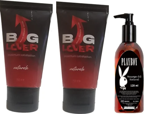 Big Lover Erkekler İçin Jel + Playboy Masaj Yağı Seti - 50 ml x 2 + 120 ml Fiyatı, Yorumları ve Özellikleri