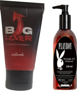 Big Lover Erkekler İçin Jel ve Playboy Masaj Yağı Seti - 50 ml Jel + 120 ml Yağ Fiyatı, Yorumları ve Özellikleri