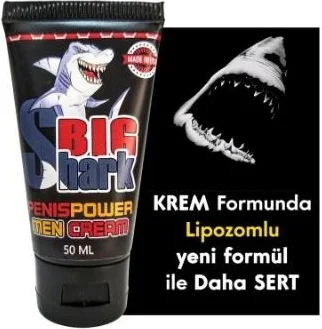 Big Shark Asimox Power Men Cream - Lipozomlu Formül ile Daha Sert