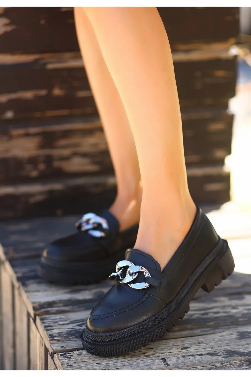 Kanonik Education Biga Siyah Cilt Ayakkabı