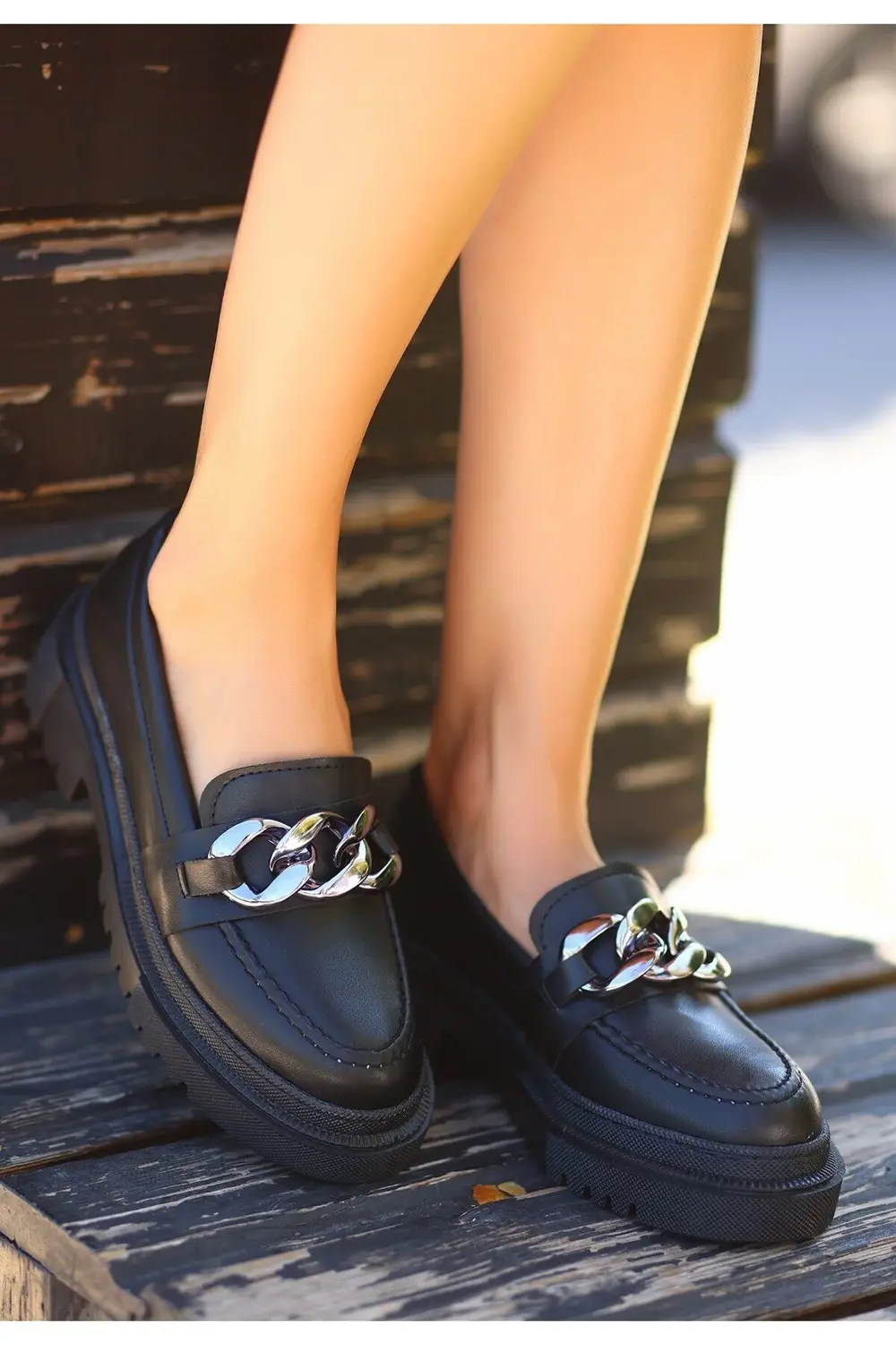 Kanonik Education Biga Siyah Cilt Ayakkabı