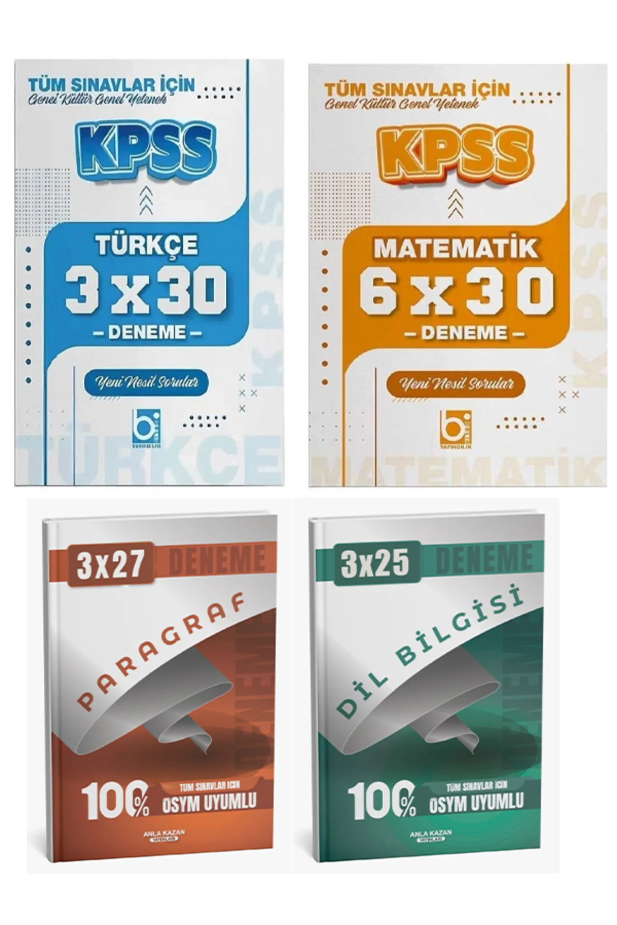 Bigelio + Anla Kazan KPSS Türkçe + Matematik + Paragraf + Dil Bil