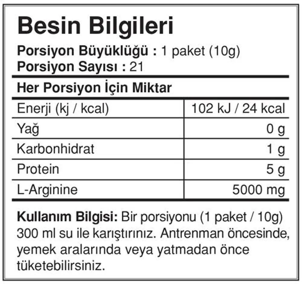 BigJoy Arginine Go 10g*21 adet/Orman Meyveli